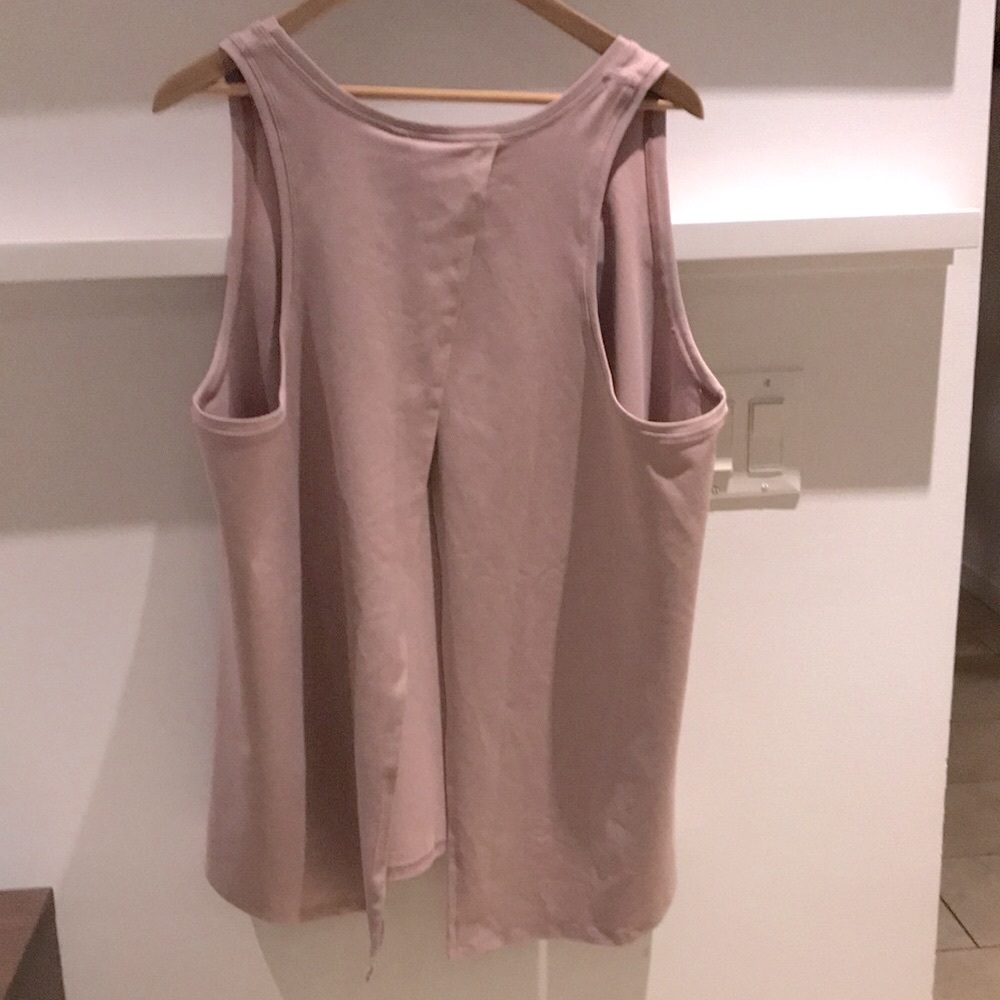 Buttercream Clothing Soft Pink Tie Back Tank - Picture 5 of 5
